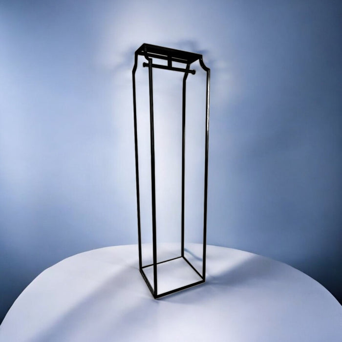 Elegant Clothes Stand – Model: SCS 4-2 by Sharaty (Features: One-Time Investment / Welded, Not Assembled / Durability and Stability / High Weight Capacity / Maintenance-Free / Free Delivery / Length: 60 cm × Width: 45 cm × Height: 190 cm)