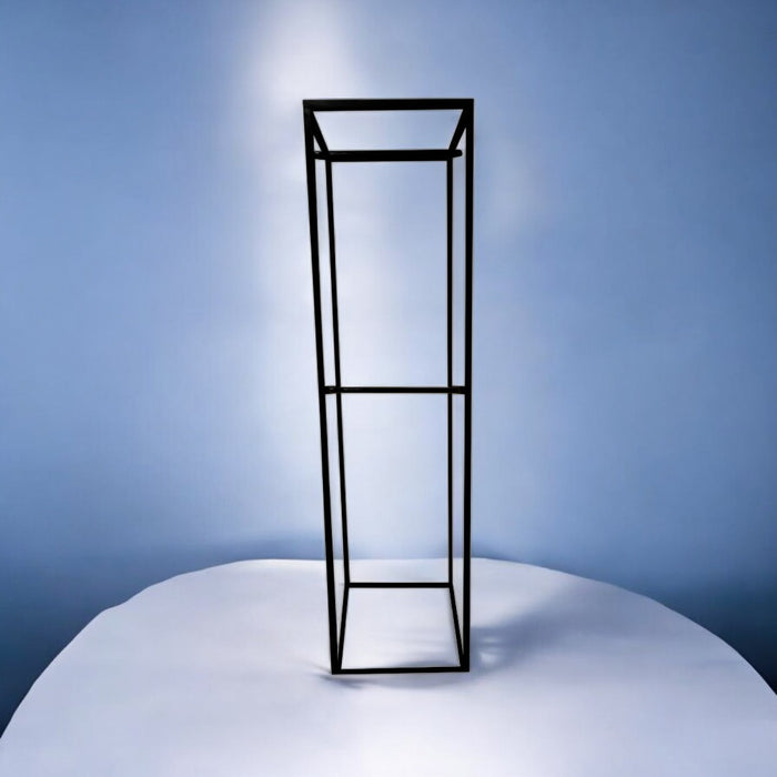 Elegant Clothes Stand – Model: SCS 2-2 by Sharaty (Features: One-Time Investment / Welded, Not Assembled / Durability and Stability / High Weight Capacity / Maintenance-Free / Free Delivery / Length: 60 cm × Width: 45 cm × Height: 190 cm)